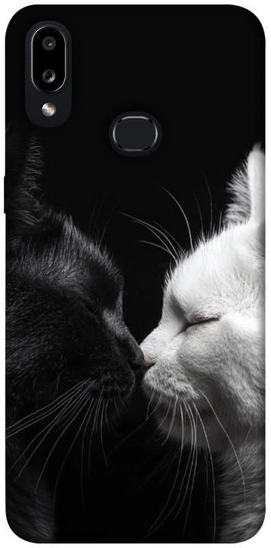 Чехол itsPrint Black and white cats для Samsung Galaxy A10s, животные, купить оптом с доставкой