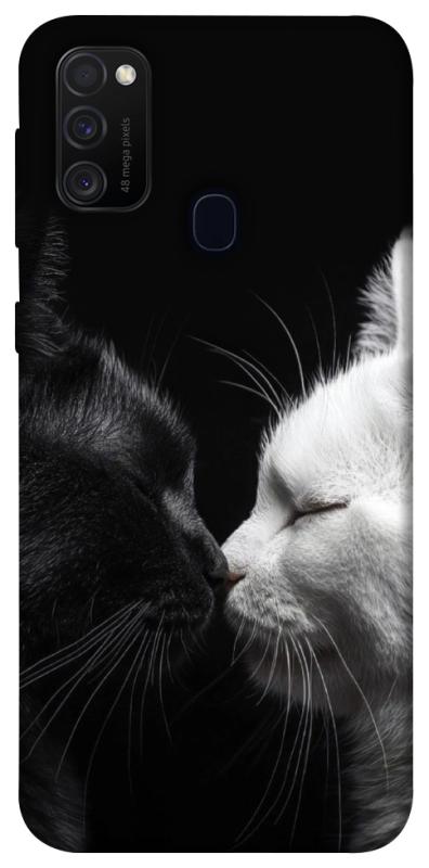 Чехол itsPrint Black and white cats для Samsung Galaxy M30s / M21, животные, купить оптом с доставкой