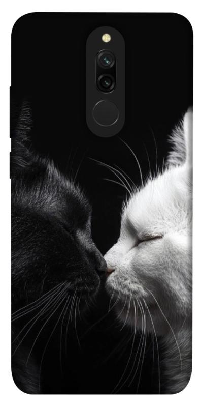 Чехол itsPrint Black and white cats для Xiaomi Redmi 8, животные, купить оптом с доставкой