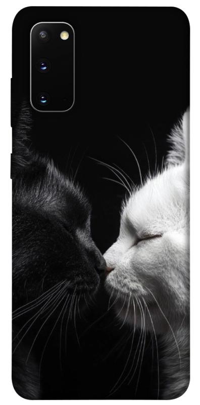 Чехол itsPrint Black and white cats для Samsung Galaxy S20, животные, купить оптом с доставкой