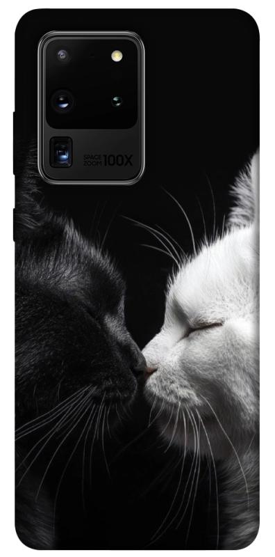 Чехол itsPrint Black and white cats для Samsung Galaxy S20 Ultra, животные, купить оптом с доставкой