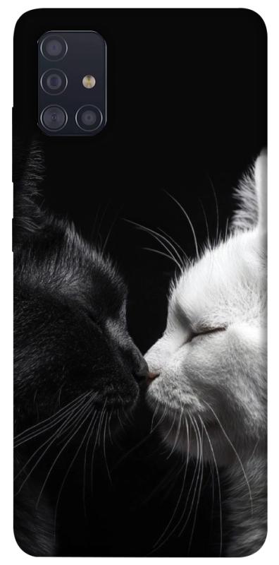 Чехол itsPrint Black and white cats для Samsung Galaxy A51, животные, купить оптом с доставкой