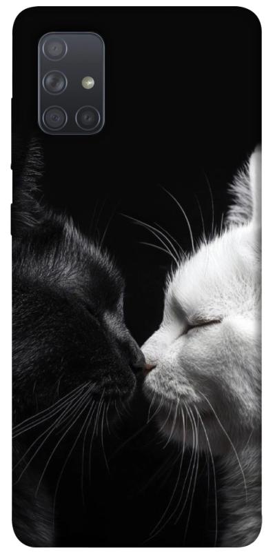 Чехол itsPrint Black and white cats для Samsung Galaxy A71, животные, купить оптом с доставкой