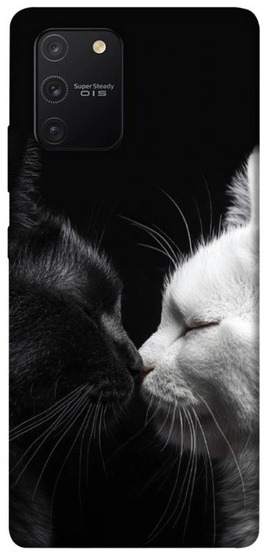 Чехол itsPrint Black and white cats для Samsung Galaxy S10 Lite, животные, купить оптом с доставкой