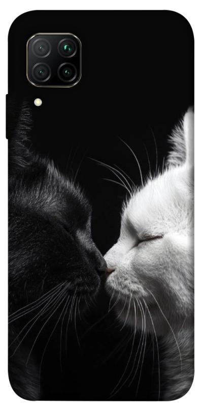 Чехол itsPrint Black and white cats для Huawei P40 Lite, животные, купить оптом с доставкой