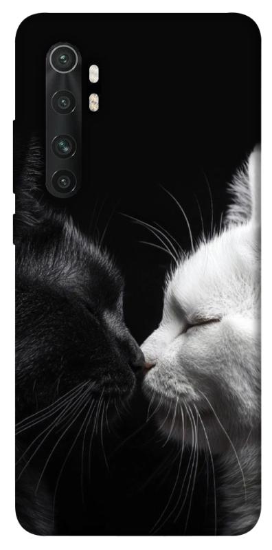 Чехол itsPrint Black and white cats для Xiaomi Mi Note 10 Lite, животные, купить оптом с доставкой