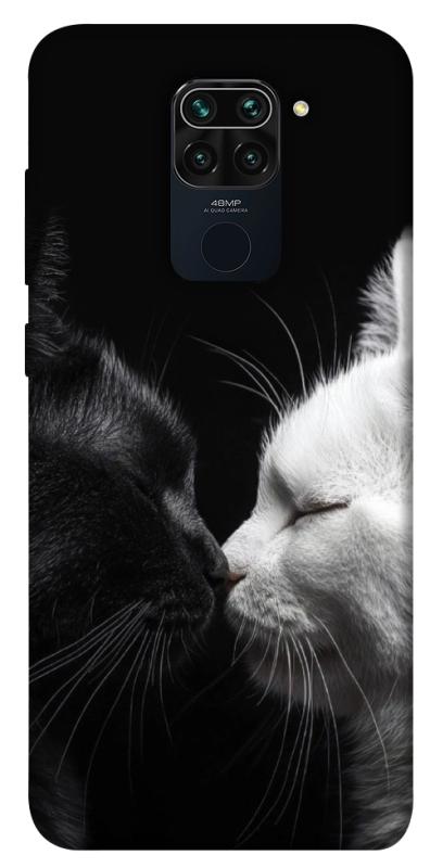 Чехол itsPrint Black and white cats для Xiaomi Redmi Note 9 / Redmi 10X, животные, купить оптом с доставкой