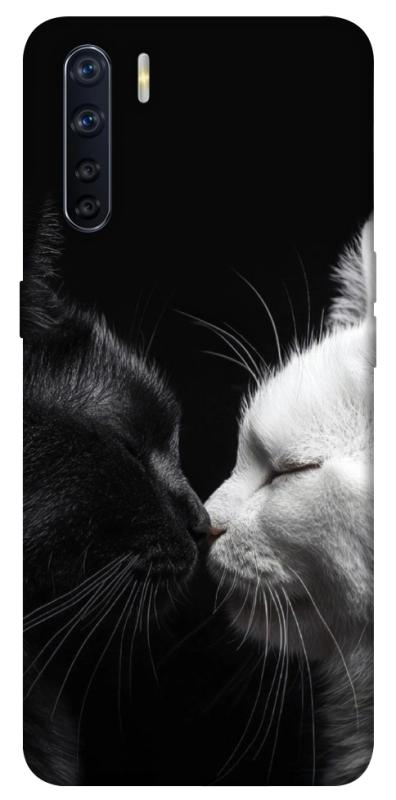 Чехол itsPrint Black and white cats для Oppo A91, животные, купить оптом с доставкой