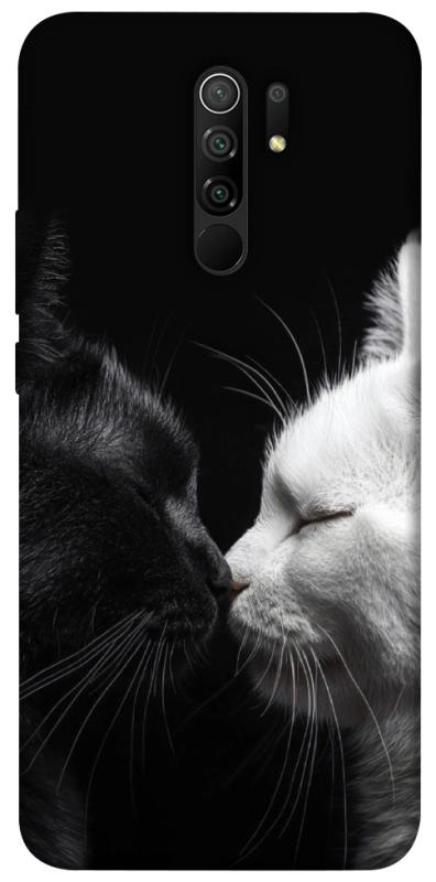 Чехол itsPrint Black and white cats для Xiaomi Redmi 9, животные, купить оптом с доставкой