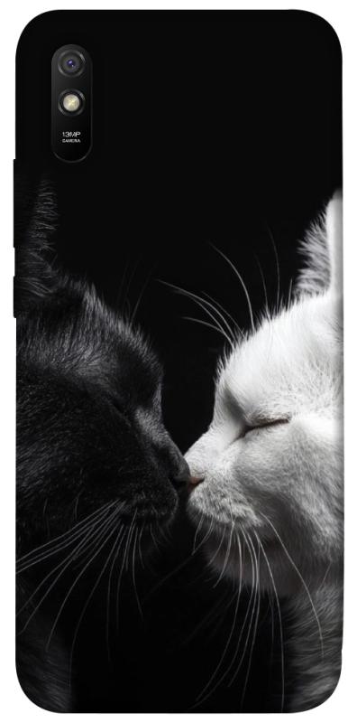 Чехол itsPrint Black and white cats для Xiaomi Redmi 9A, животные, купить оптом с доставкой
