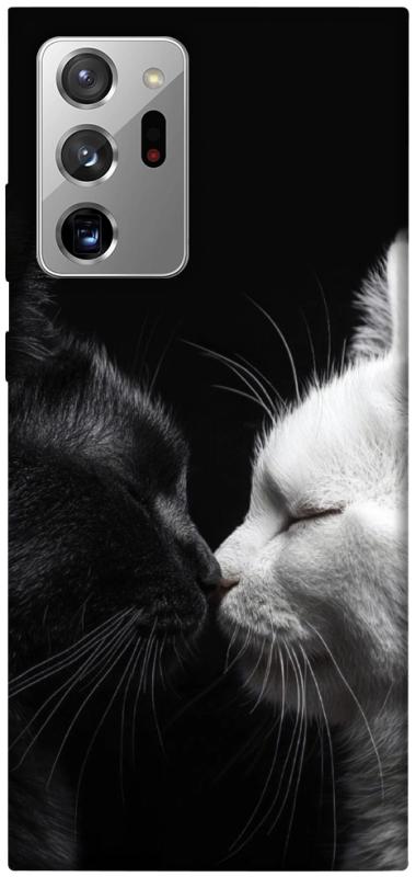 Чехол itsPrint Black and white cats для Samsung Galaxy Note 20 Ultra, животные, купить оптом с доставкой