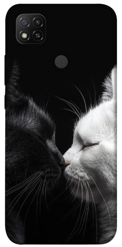 Чохол itsPrint Black and white cats для Xiaomi Redmi 9C, тварини, купити оптом з доставкою