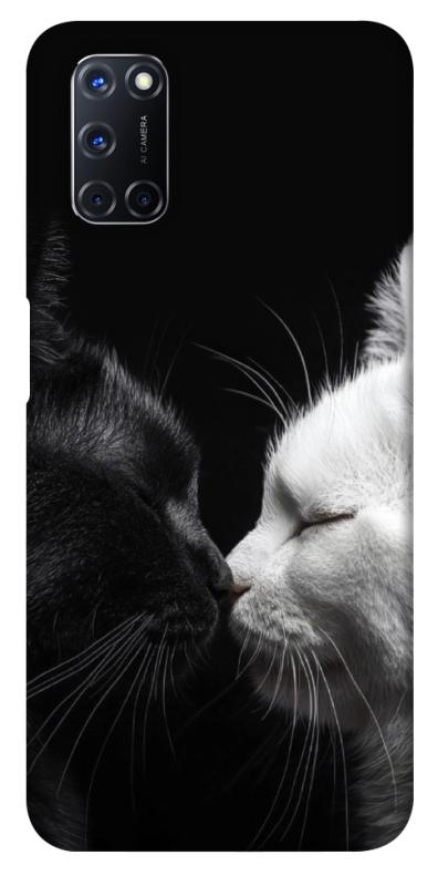 Чехол itsPrint Black and white cats для Oppo A52 / A72 / A92, животные, купить оптом с доставкой