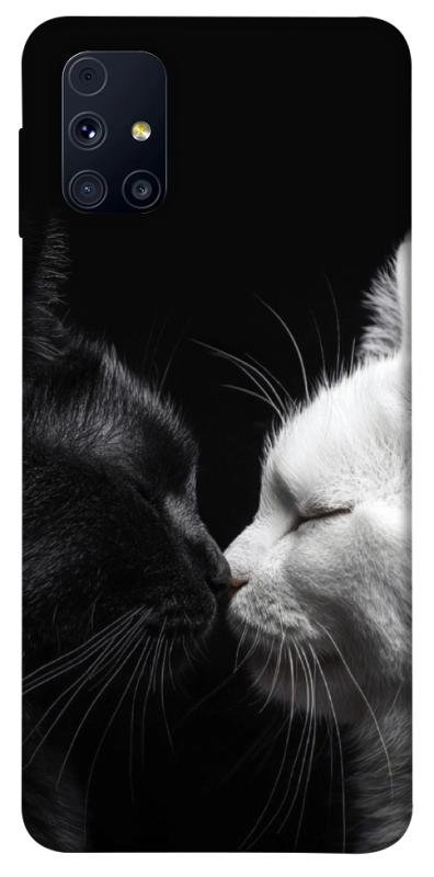 Чехол itsPrint Black and white cats для Samsung Galaxy M31s, животные, купить оптом с доставкой