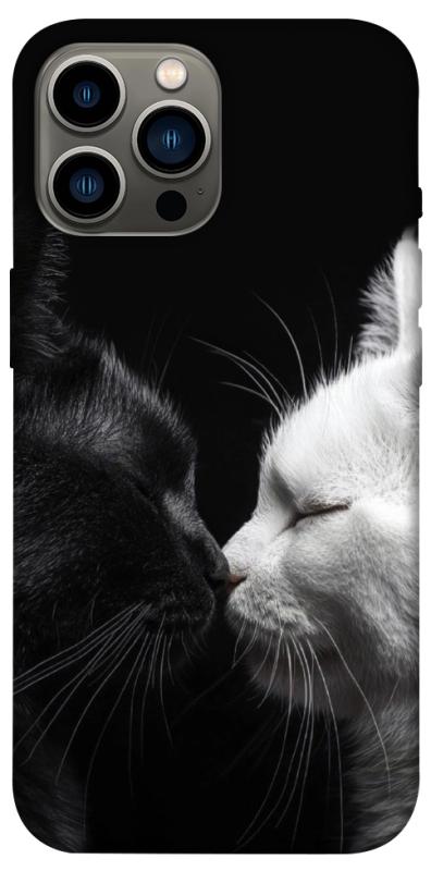 Чехол itsPrint Black and white cats для Apple iPhone 12 Pro Max (6.7"), животные, купить оптом с доставкой