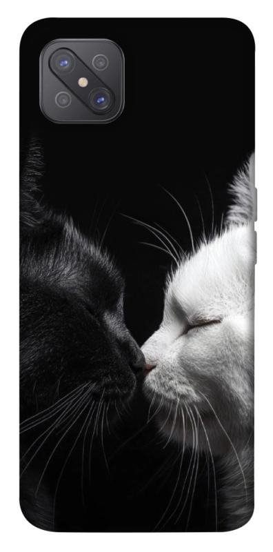 Чехол itsPrint Black and white cats для Oppo A92s, животные, купить оптом с доставкой