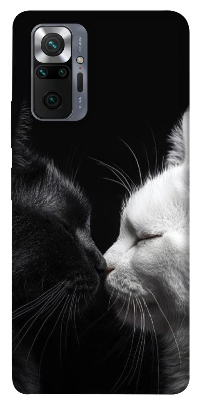 Чехол itsPrint Black and white cats для Xiaomi Redmi Note 10 Pro, животные, купить оптом с доставкой