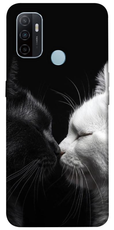 Чехол itsPrint Black and white cats для Oppo A53 / A32 / A33, животные, купить оптом с доставкой