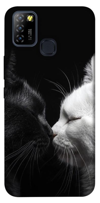 Чехол itsPrint Black and white cats для Infinix Hot 10 Lite, животные, купить оптом с доставкой