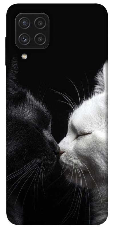 Чехол itsPrint Black and white cats для Samsung Galaxy A22 4G, животные, купить оптом с доставкой