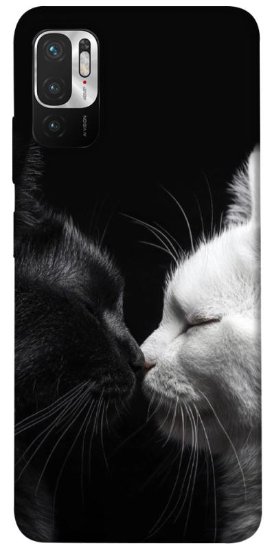 Чехол itsPrint Black and white cats для Xiaomi Redmi Note 10 5G, животные, купить оптом с доставкой