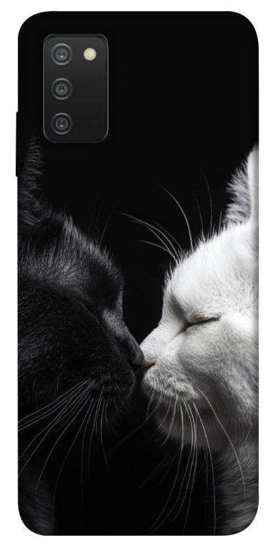 Чехол itsPrint Black and white cats для Samsung Galaxy A03s, животные, купить оптом с доставкой
