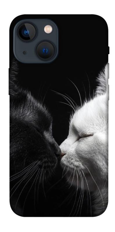 Чехол itsPrint Black and white cats для Apple iPhone 13 mini (5.4"), животные, купить оптом с доставкой