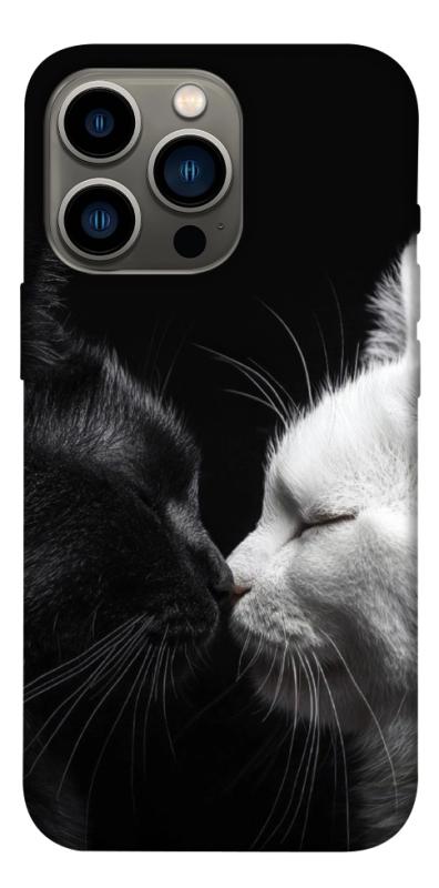Чехол itsPrint Black and white cats для Apple iPhone 13 Pro (6.1"), животные, купить оптом с доставкой