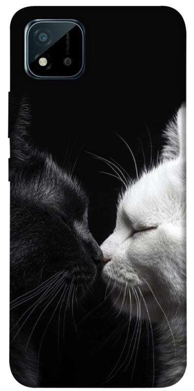 Чехол itsPrint Black and white cats для Realme C11 (2021), животные, купить оптом с доставкой