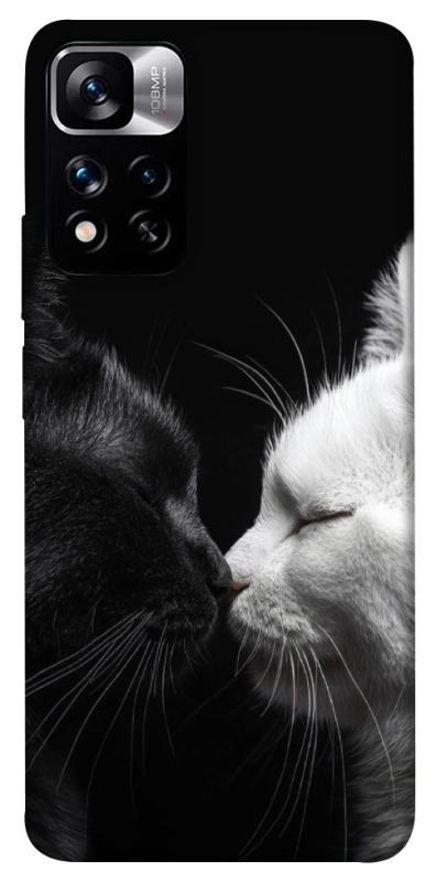 Чехол itsPrint Black and white cats для Xiaomi Poco M4 Pro 5G, животные, купить оптом с доставкой