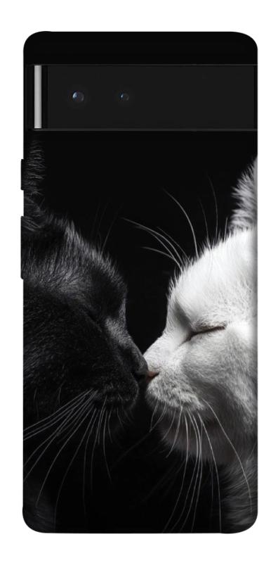 Чехол itsPrint Black and white cats для Google Pixel 6, животные, купить оптом с доставкой