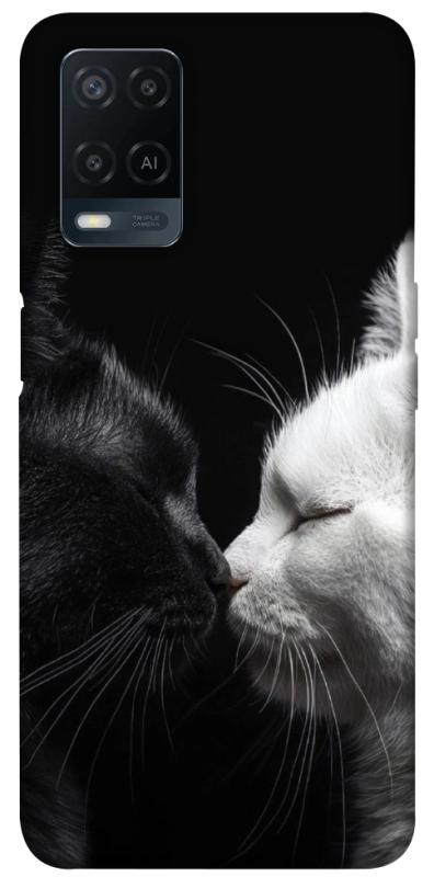 Чехол itsPrint Black and white cats для Oppo A16s / A16, животные, купить оптом с доставкой