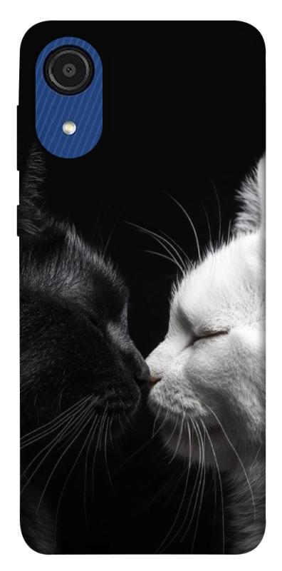 Чехол itsPrint Black and white cats для Samsung Galaxy A03 Core, животные, купить оптом с доставкой