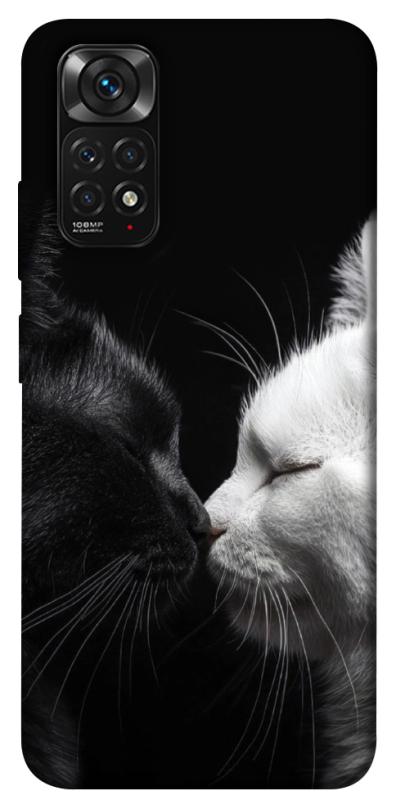 Чехол itsPrint Black and white cats для Xiaomi Redmi Note 11 (Global) / Note 11S, животные, купить оптом с доставкой
