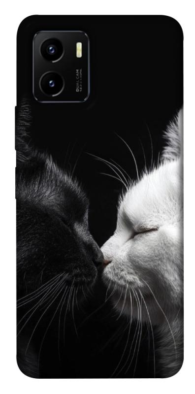 Чехол itsPrint Black and white cats для Vivo Y15s, животные, купить оптом с доставкой