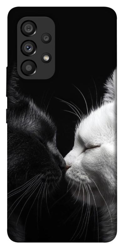 Чехол itsPrint Black and white cats для Samsung Galaxy A53 5G, животные, купить оптом с доставкой