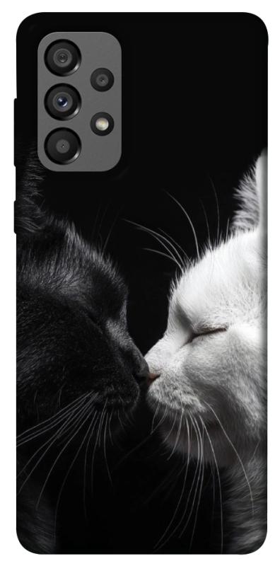 Чехол itsPrint Black and white cats для Samsung Galaxy A73 5G, животные, купить оптом с доставкой