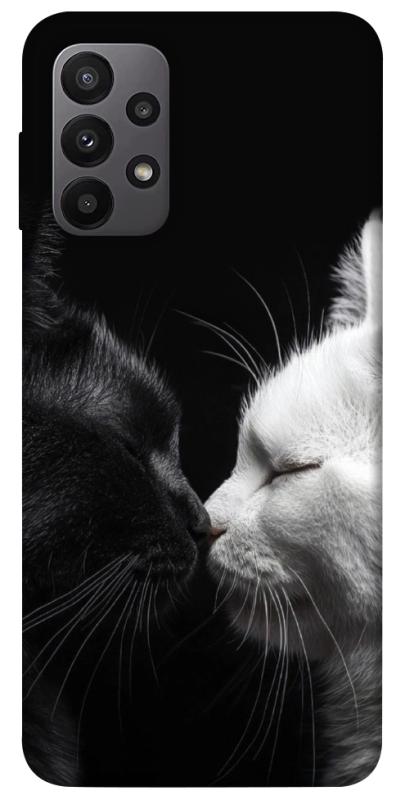 Чехол itsPrint Black and white cats для Samsung Galaxy A23 4G, животные, купить оптом с доставкой