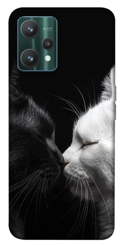 Чехол itsPrint Black and white cats для Realme 9 Pro, животные, купить оптом с доставкой