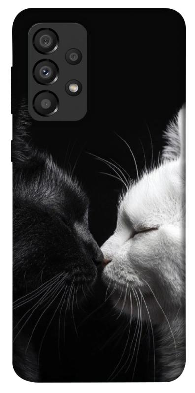 Чехол itsPrint Black and white cats для Samsung Galaxy A33 5G, животные, купить оптом с доставкой