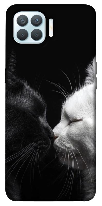 Чехол itsPrint Black and white cats для Oppo F17 Pro, животные, купить оптом с доставкой
