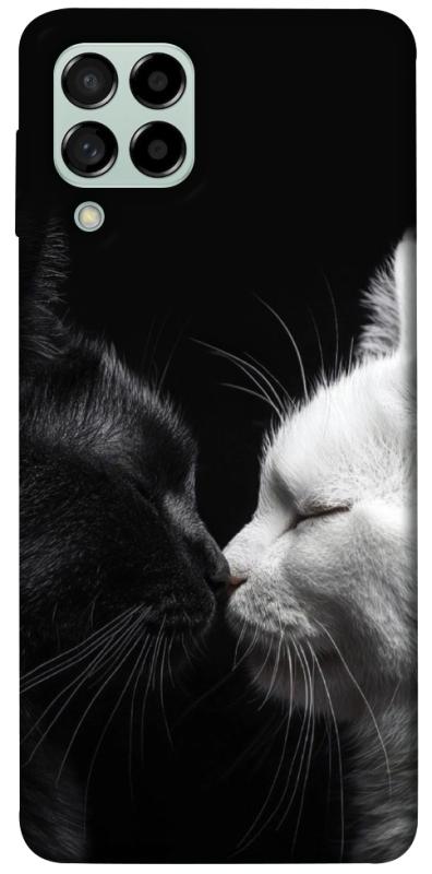 Чехол itsPrint Black and white cats для Samsung Galaxy M53 5G, животные, купить оптом с доставкой