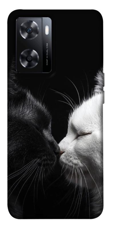 Чехол itsPrint Black and white cats для OnePlus Nord N20 SE, животные, купить оптом с доставкой