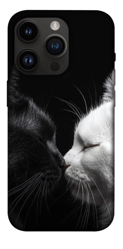 Чехол itsPrint Black and white cats для Apple iPhone 14 Pro (6.1"), животные, купить оптом с доставкой