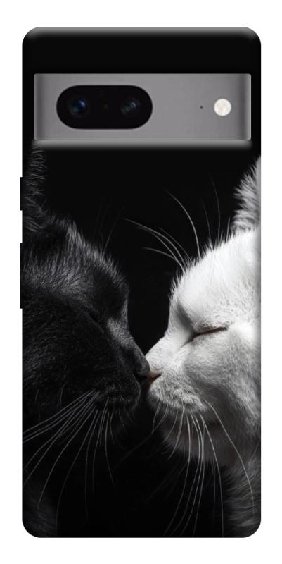 Чехол itsPrint Black and white cats для Google Pixel 7, животные, купить оптом с доставкой