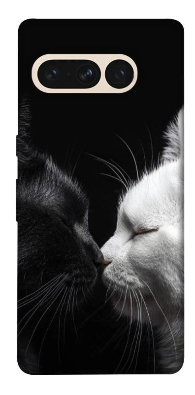 Чехол itsPrint Black and white cats для Google Pixel 7 Pro, животные, купить оптом с доставкой