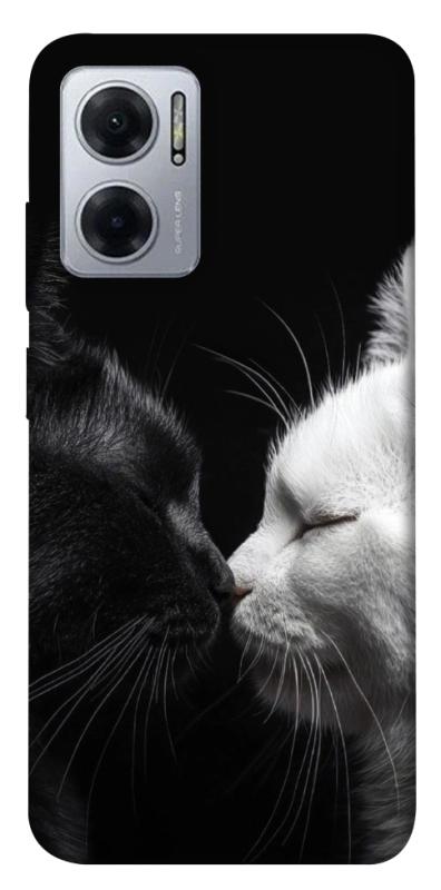 Чехол itsPrint Black and white cats для Xiaomi Redmi Note 11E, животные, купить оптом с доставкой