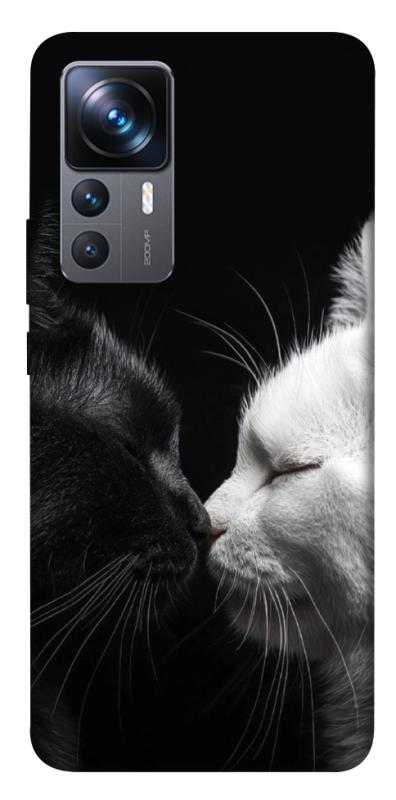 Чехол itsPrint Black and white cats для Xiaomi 12T / 12T Pro, животные, купить оптом с доставкой