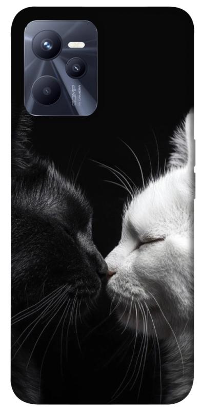 Чехол itsPrint Black and white cats для Realme C35, животные, купить оптом с доставкой