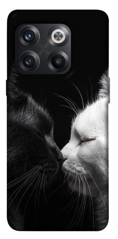 Чехол itsPrint Black and white cats для OnePlus 10T, животные, купить оптом с доставкой